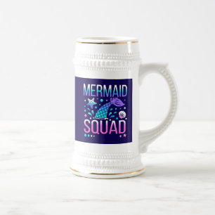 Alles Gute zum Geburtstag Meerjungfrau-Squad Ozean Bierglas