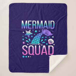 Alles Gute zum Geburtstag Meerjungfrau-Squad Ozean Sherpadecke