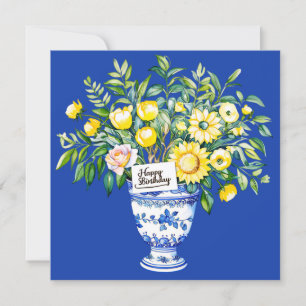 Alles Gute zum Geburtstag mein Freund & Blumenstra Feiertagskarte