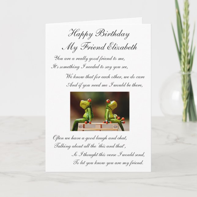 Alles Gute zum Geburtstag mein Freund Karte (Vorderseite)