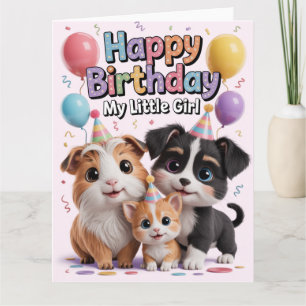 Alles Gute zum Geburtstag mein kleines Mädchen: Sü Karte