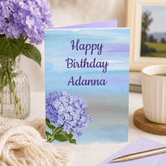 Alles Gute zum Geburtstag meine Liebe Lavendel Blu Feiertagskarte