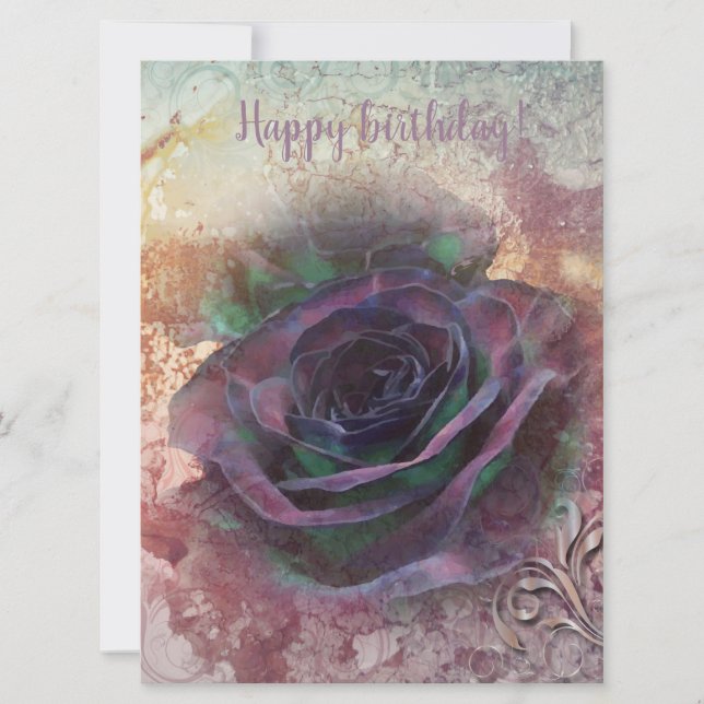 Alles Gute zum Geburtstag, meine wilde irische Ros (Vorderseite)