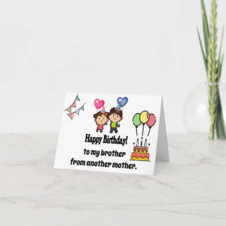 Alles Gute zum Geburtstag meinem Bruder von einer Karte