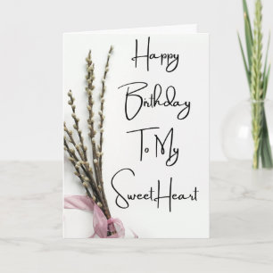 Alles Gute zum Geburtstag meiner süßen Freundin Feiertagskarte