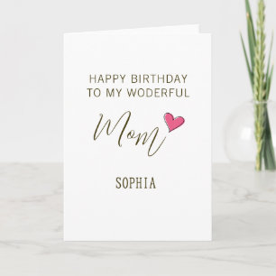 Alles Gute zum Geburtstag meiner wundervollen Mutt Karte