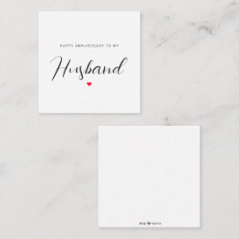 Alles Gute zum Geburtstag meines Ehemanns Begleitkarte