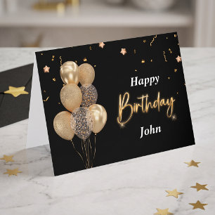 Alles Gute zum Geburtstag Mens Klapp-Grußkarte - S Karte