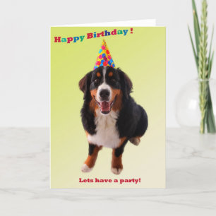 Alles Gute zum Geburtstag mit Bernese Karte