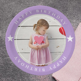 Alles Gute zum Geburtstag mit Foto Pappteller