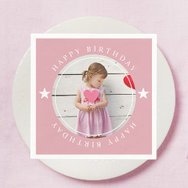 Alles Gute zum Geburtstag mit Foto Serviette