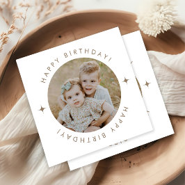 Alles Gute zum Geburtstag mit Foto Serviette