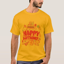 Alles Gute zum Geburtstag mit Geburtstagskuchen T-Shirt