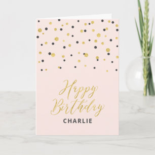 Alles Gute zum Geburtstag mit individuellem Namen  Karte