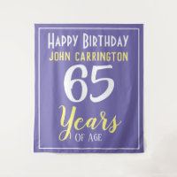 Alles Gute zum Geburtstag mit Name & Alter 65 Jahr