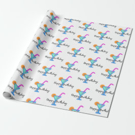Alles Gute zum Geburtstag mit Neon Cocktail Geschenkpapier