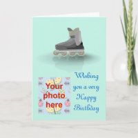Alles Gute zum Geburtstag mit Rollerblade-Skaten