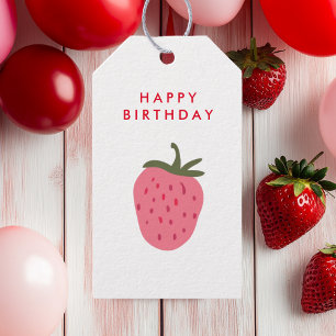 Alles Gute zum Geburtstag mit Strawberry Geschenkanhänger