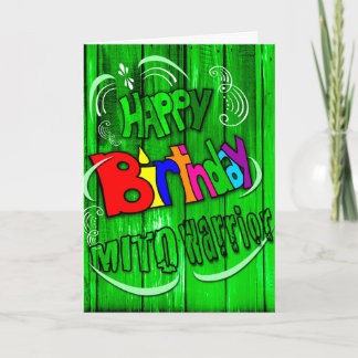 Alles Gute zum Geburtstag Mito Warrior Karte