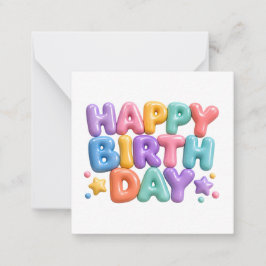 Alles Gute zum Geburtstag Mitteilungskarte