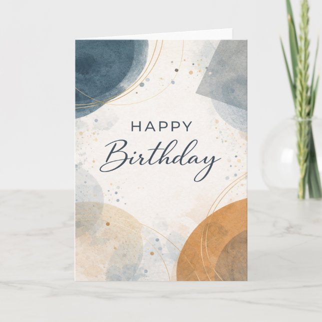 Alles Gute zum Geburtstag - modern Karte (Vorderseite)