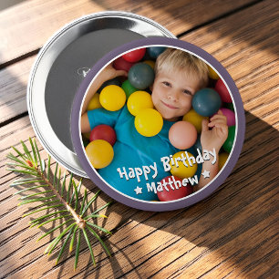 Alles Gute zum Geburtstag Moderne Einfache Stern F Button