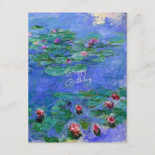 Alles Gute zum Geburtstag: Monets Seerosen Postkarte