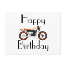 Alles Gute zum Geburtstag Motorrad Postkarte