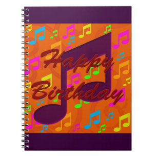 Alles Gute zum Geburtstag - Musik-Notizbuch Notizblock