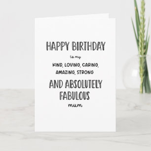 Alles Gute zum Geburtstag MUTTER! ...lustig Karte