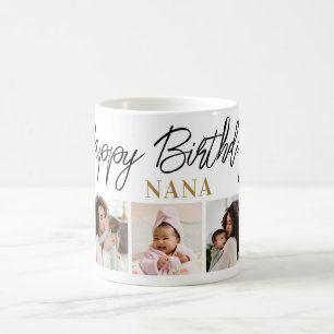 Alles Gute zum Geburtstag Nana 5 Foto-Collage-Ande Kaffeetasse