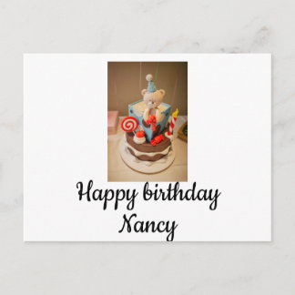 Alles Gute zum Geburtstag Nancy Postkarte