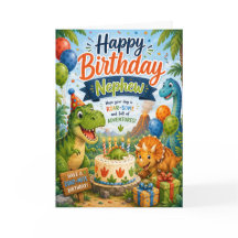 Alles Gute zum Geburtstag Neffe Dinosaurier Abente