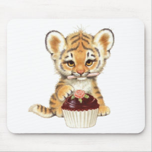 Alles Gute zum Geburtstag - niedlicher Tiger mit Mousepad