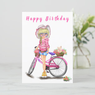 Alles Gute zum Geburtstag - Niedliches Blonde Girl