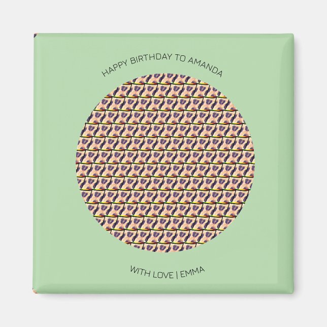 Alles Gute zum Geburtstag, Niedliches kenianisches Magnet (Vorne)