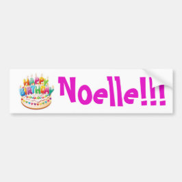 Alles Gute zum Geburtstag! Noelle!!! Aufkleber Autoaufkleber