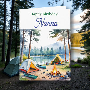 Alles Gute zum Geburtstag Nonno Campingplatz-Ged Karte