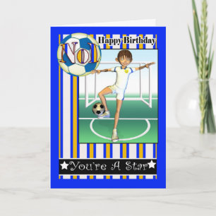 Alles Gute zum Geburtstag, Nr. 1 Fußball, Fußball Karte