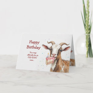 Alles Gute zum Geburtstag offiziell alte Ziege wir Karte