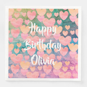 Alles Gute zum Geburtstag #Olivia Partyservietten Serviette