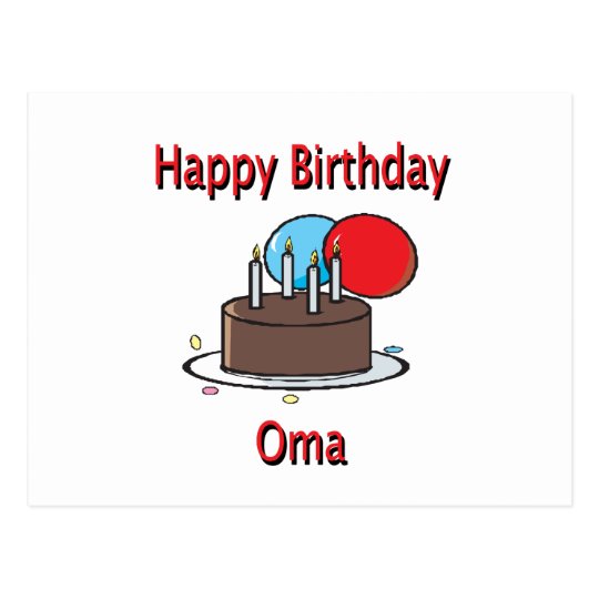 Alles Gute Zum Geburtstag Oma Deutscher Postkarte