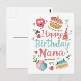 Alles Gute zum Geburtstag Oma  Postkarte
