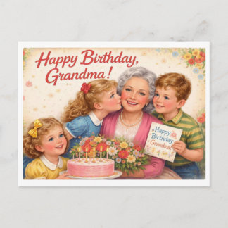 Alles Gute zum Geburtstag Oma Postkarte