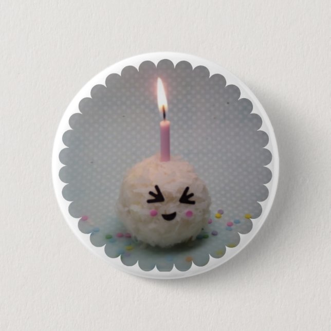 Alles Gute zum Geburtstag Onigiri - Knopf Button (Vorderseite)
