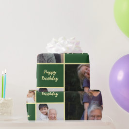 Alles Gute zum Geburtstag Opa Individuelle Fotocol Geschenkpapier