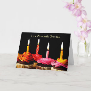 Alles Gute zum Geburtstag Opa mit Geburtstagskerze Karte