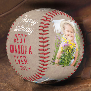 Alles Gute zum Geburtstag Opa Moderne 3-Foto-Colla Baseball