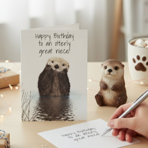 Alles Gute zum Geburtstag Ottergroßartige Nichte Karte