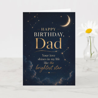 Alles Gute zum Geburtstag Papa Celestial Card  Karte